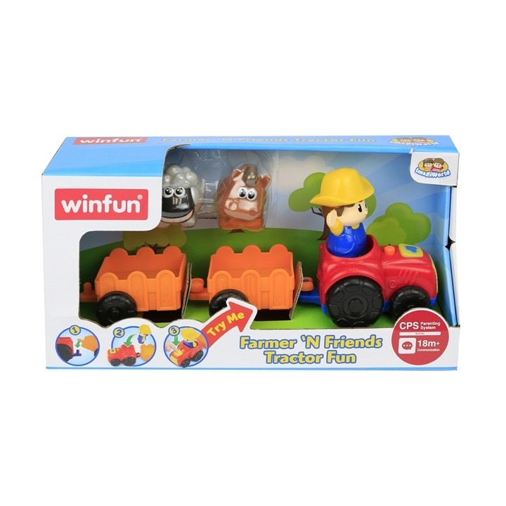 Tractor - Remorca si figurina | Winfun - 3