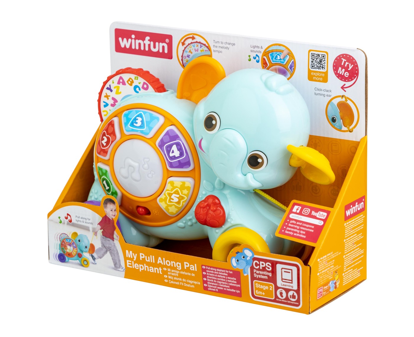 Jucarie - Elefant - Multicolor | Winfun