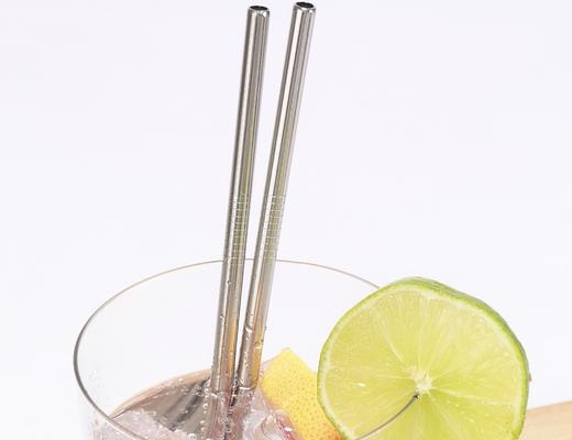 Pai reutilizabil - Stainless Steel Straws | Kikkerland - 1 | YEO