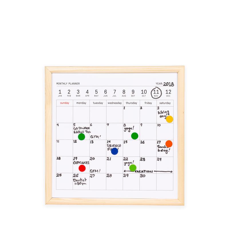 Planner - Mini White Board Calendar | Kikkerland