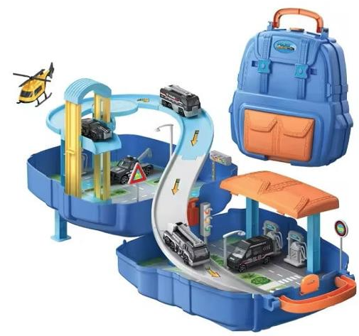 Set de asamblat tip rucsac - Politie | Youjia Xin Toys - 2 | YEO