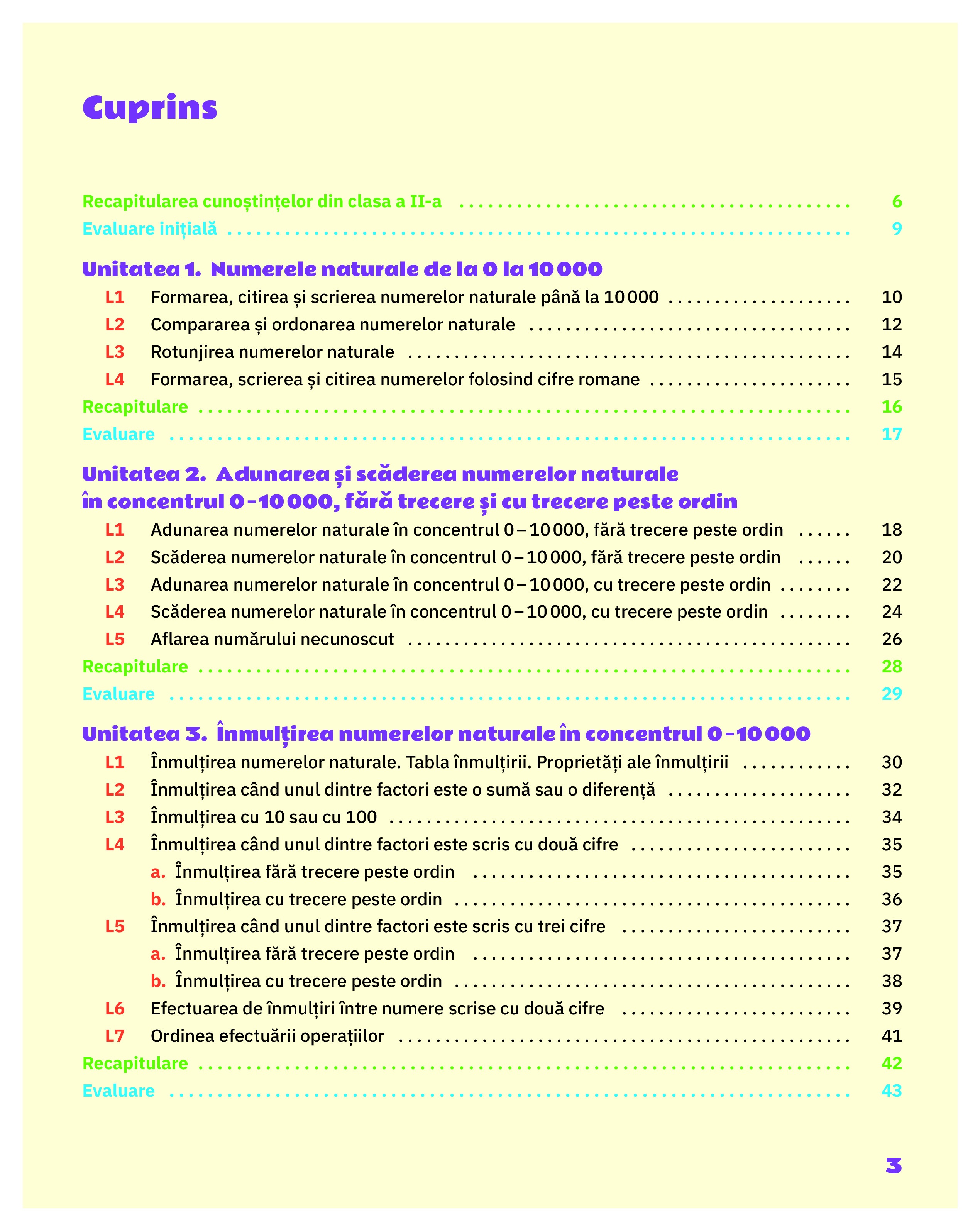 Matematica. Caietul elevului. Clasa a III-a | Mariana Mogos - 1 | YEO