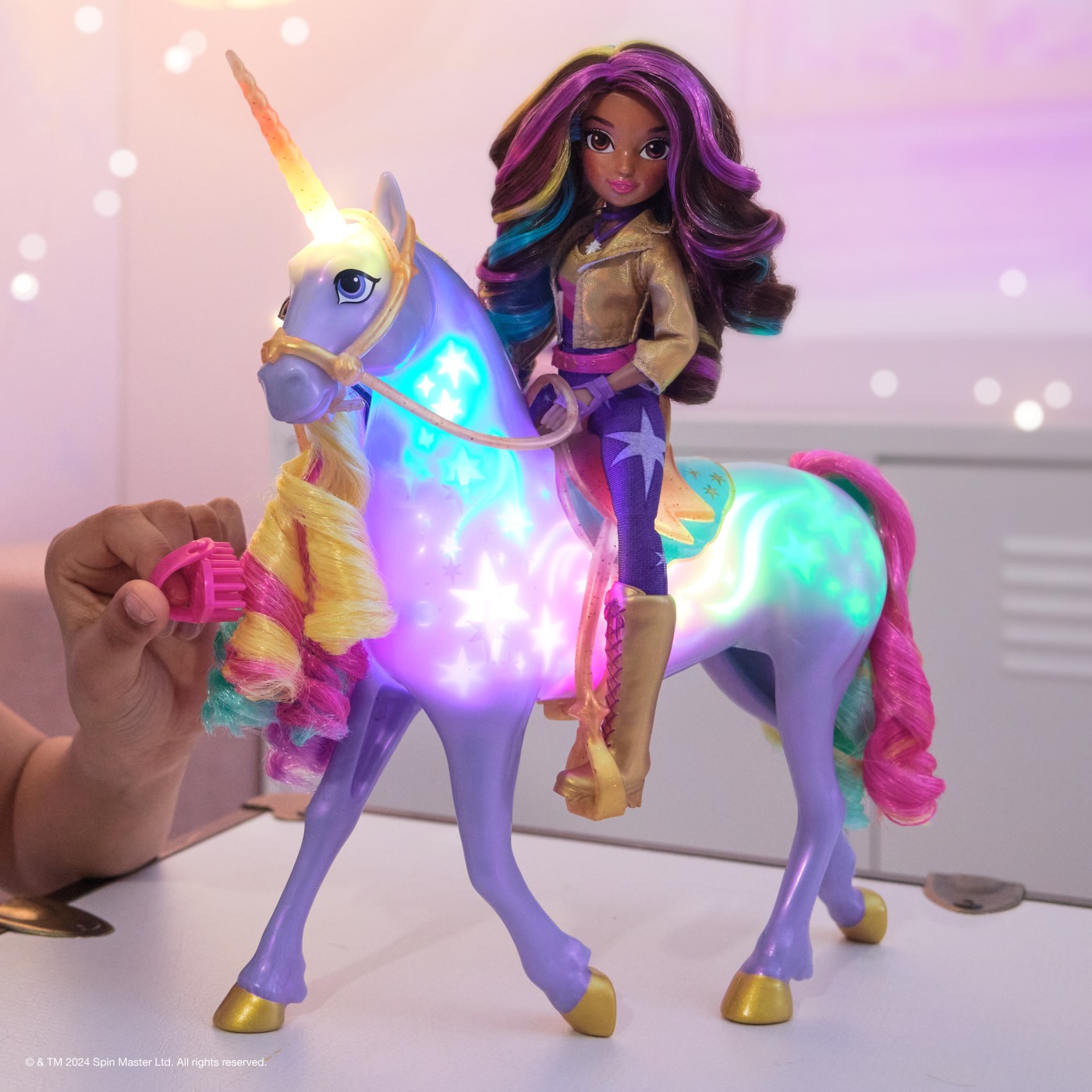 Set figurine - Unicorn Academy - Sophia si Wildstar lumina de curcubeu | Spin Master - 3 | YEO