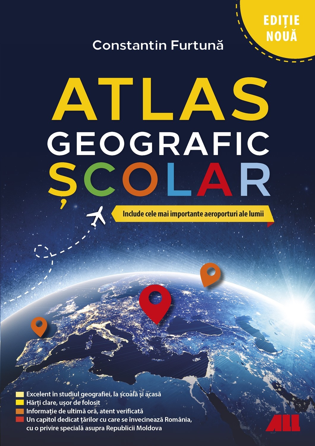 Atlas geografic scolar | Constantin Furtuna - 1 | YEO