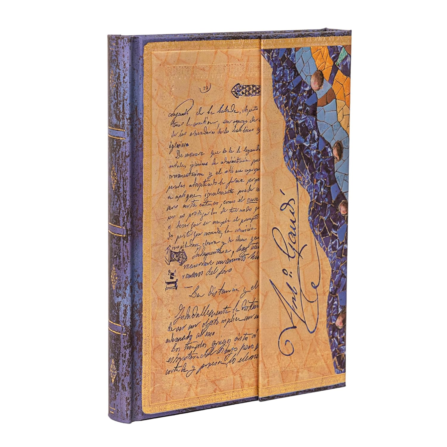 Carnet - Embellished Manuscripts Collection - Gaudi, The Manuscript of Reus - Midi, lined, hardcover | Paperblanks