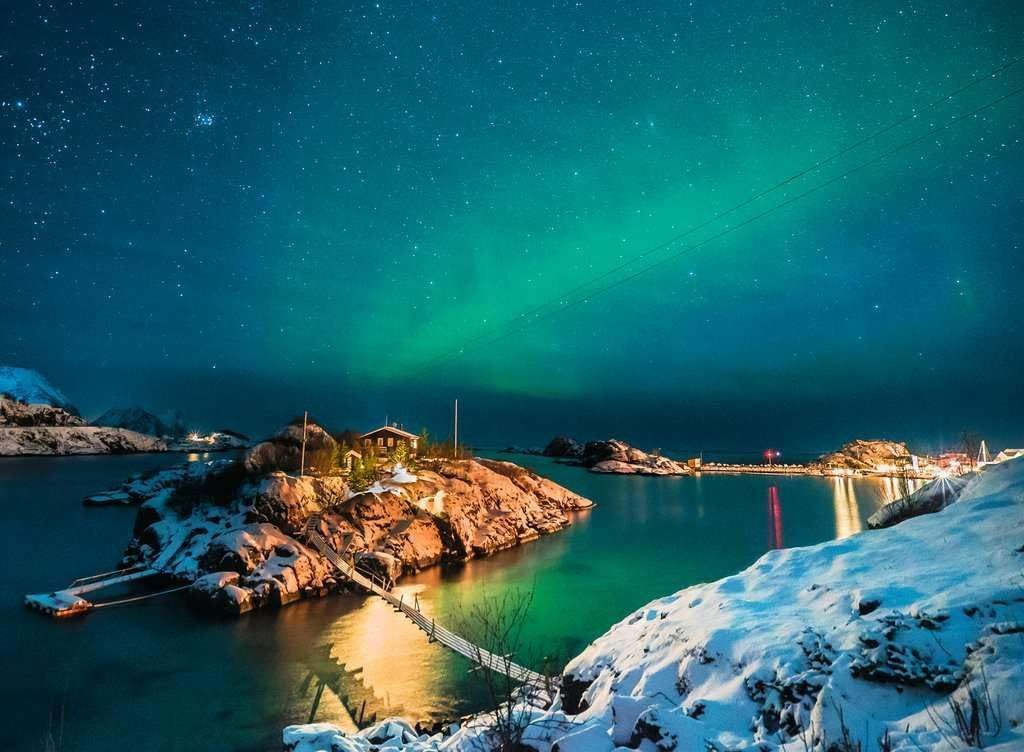 Puzzle 500 piese - Northern Lights in Tromso - Norway | Ravensburger