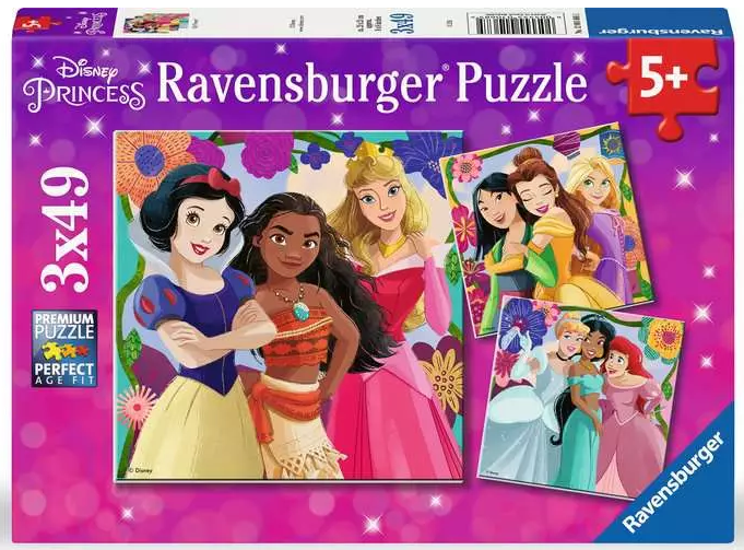 Puzzle 3x49 piese - Disney - Princess | Ravensburger - 3 | YEO