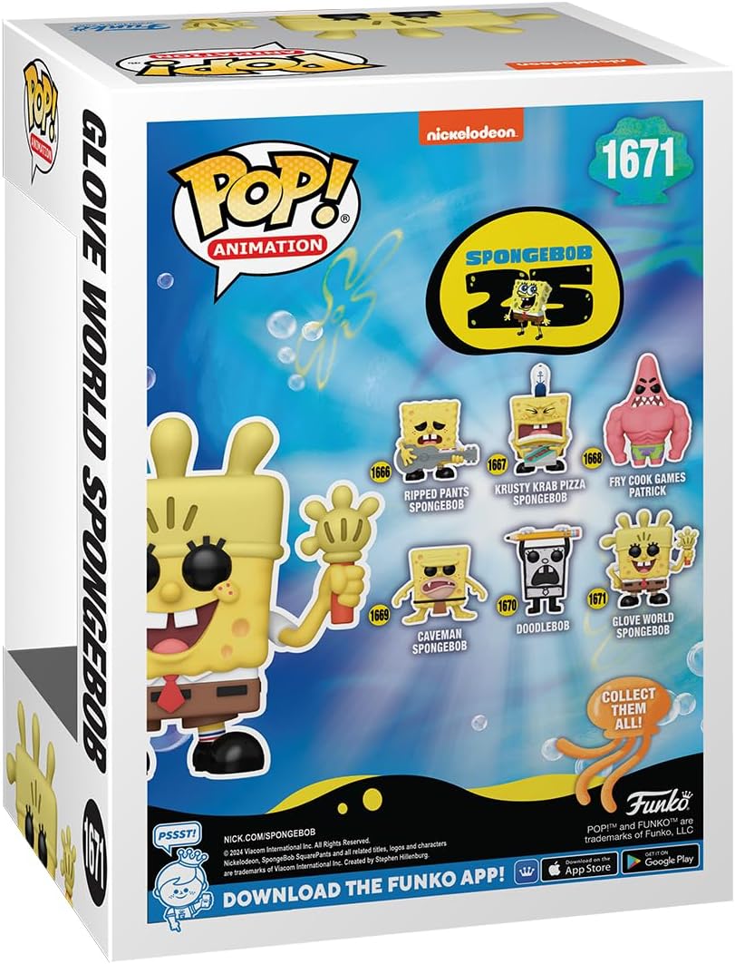 Figurina - Pop! Animation - Spongebob Squarepants - Glove World Spongebob | Funko - 1 | YEO