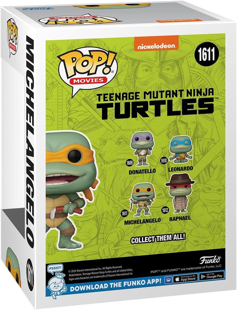 Figurina - Pop! Movies - Teenage Mutant Ninja Turtles: Michelangelo | Funko - 1 | YEO