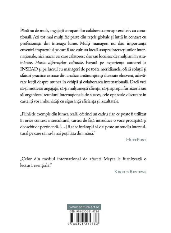 Harta diferentelor culturale | Erin Meyer