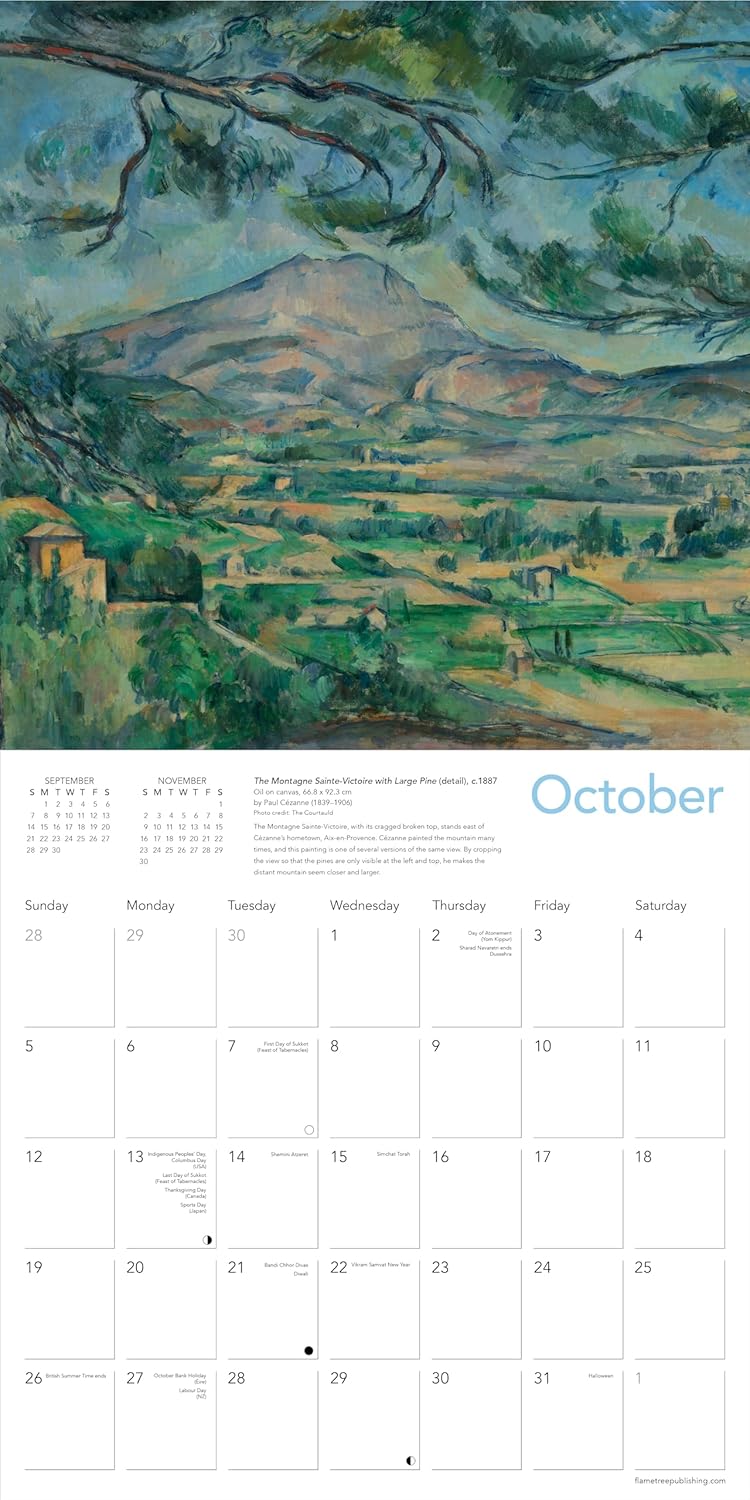 Impressionism Wall Calendar 2025 | Flame Tree Publishing - 2 | YEO