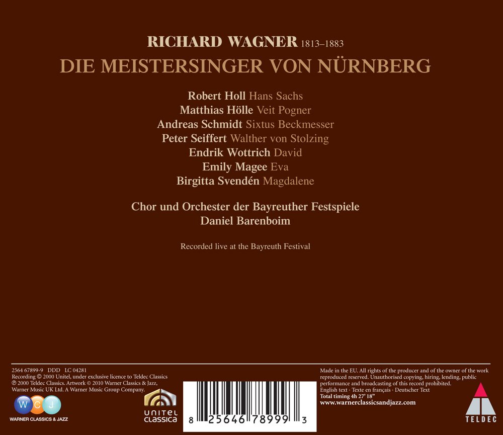 Wagner: Die Meistersinger von Nurnberg | Richard Wagner, Daniel Barenboim