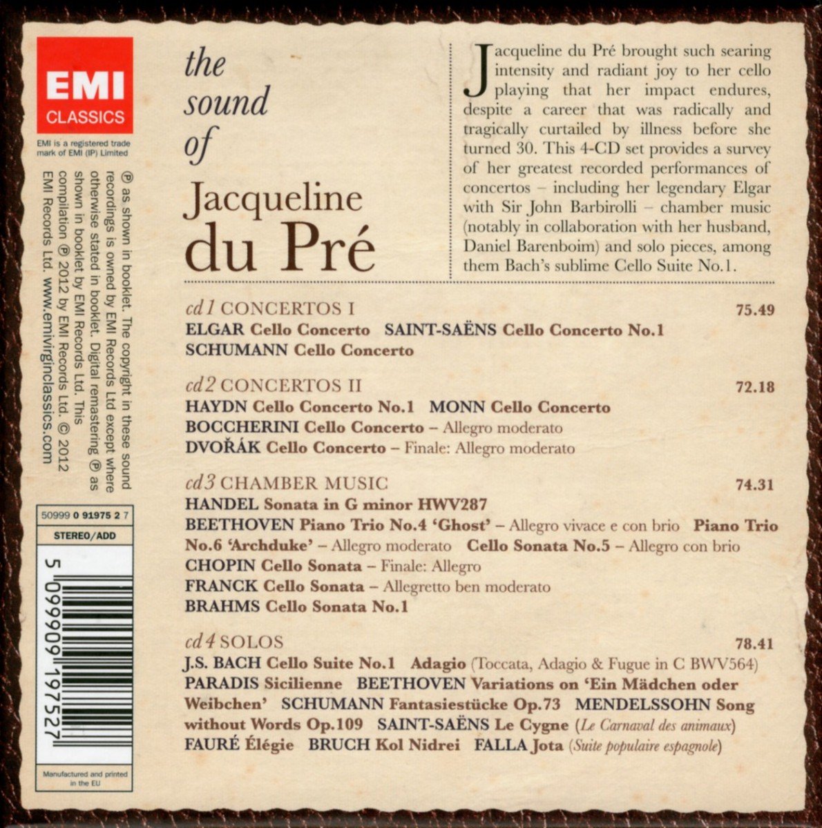 The Sound Of Jacqueline Du Pre | Jacqueline Du Pre