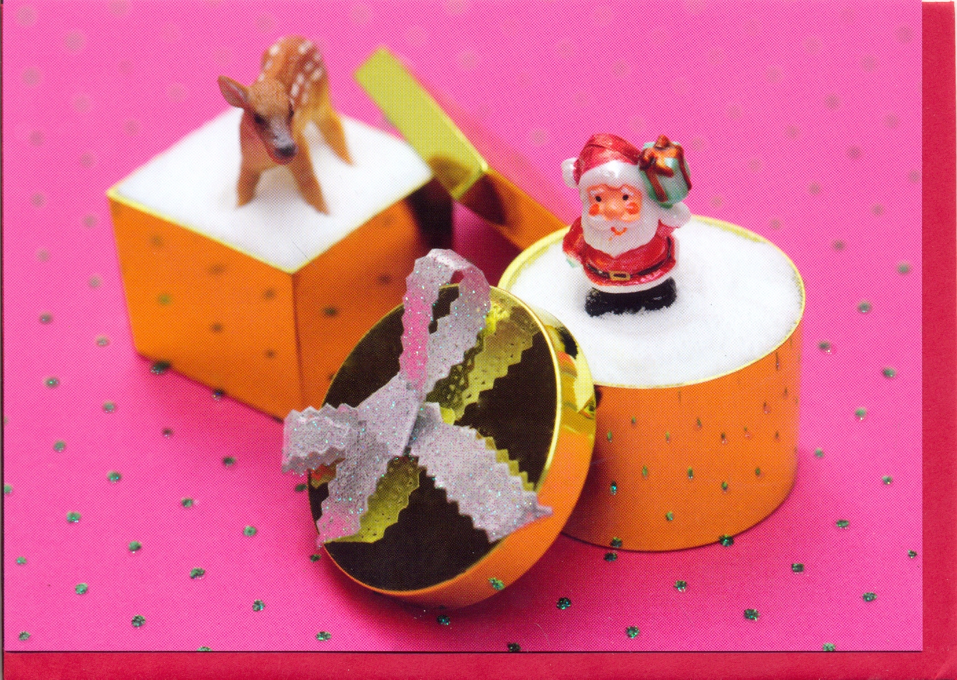 Felicitare - Santa Claus in a box | Nouvelles Images