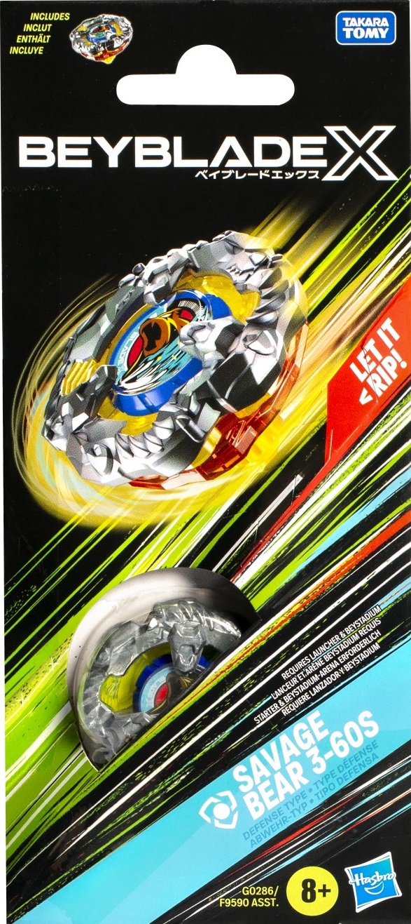 Jucarie - Beyblade X - Spirala Savage Bear 3-60S | Hasbro - 1 | YEO