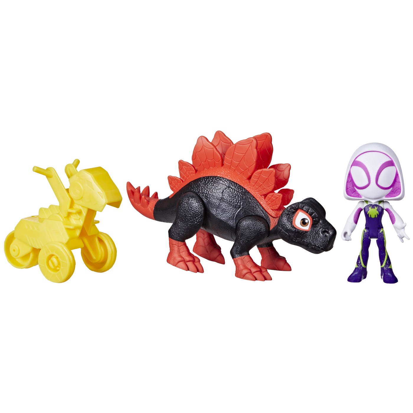 Set 2 figurine - Spidey and the Amazing Friends - Dino Spin & Ghost Spider | Hasbro