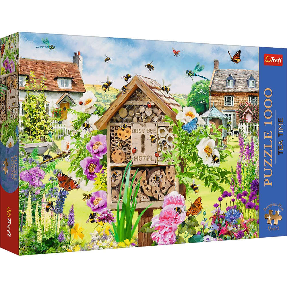 Puzzle 1000 piese - Tea Time - Casa pentru albine | Trefl - 1