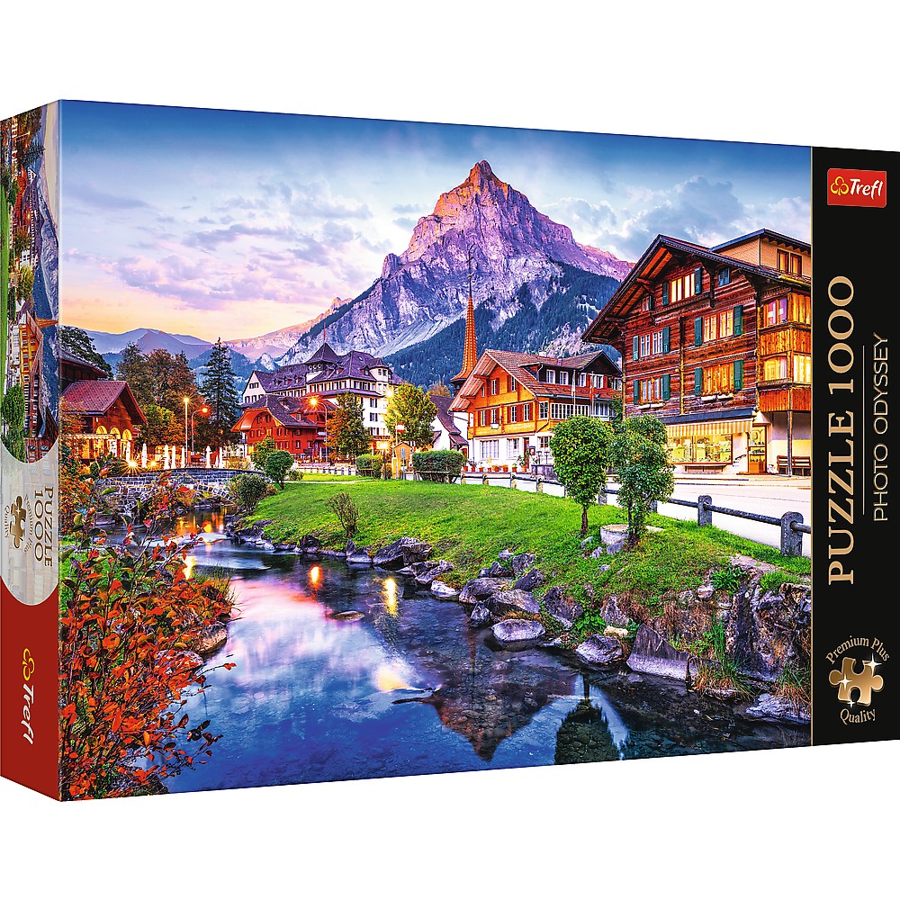 Puzzle 1000 piese - Sat alpin in Elvetia | Trefl