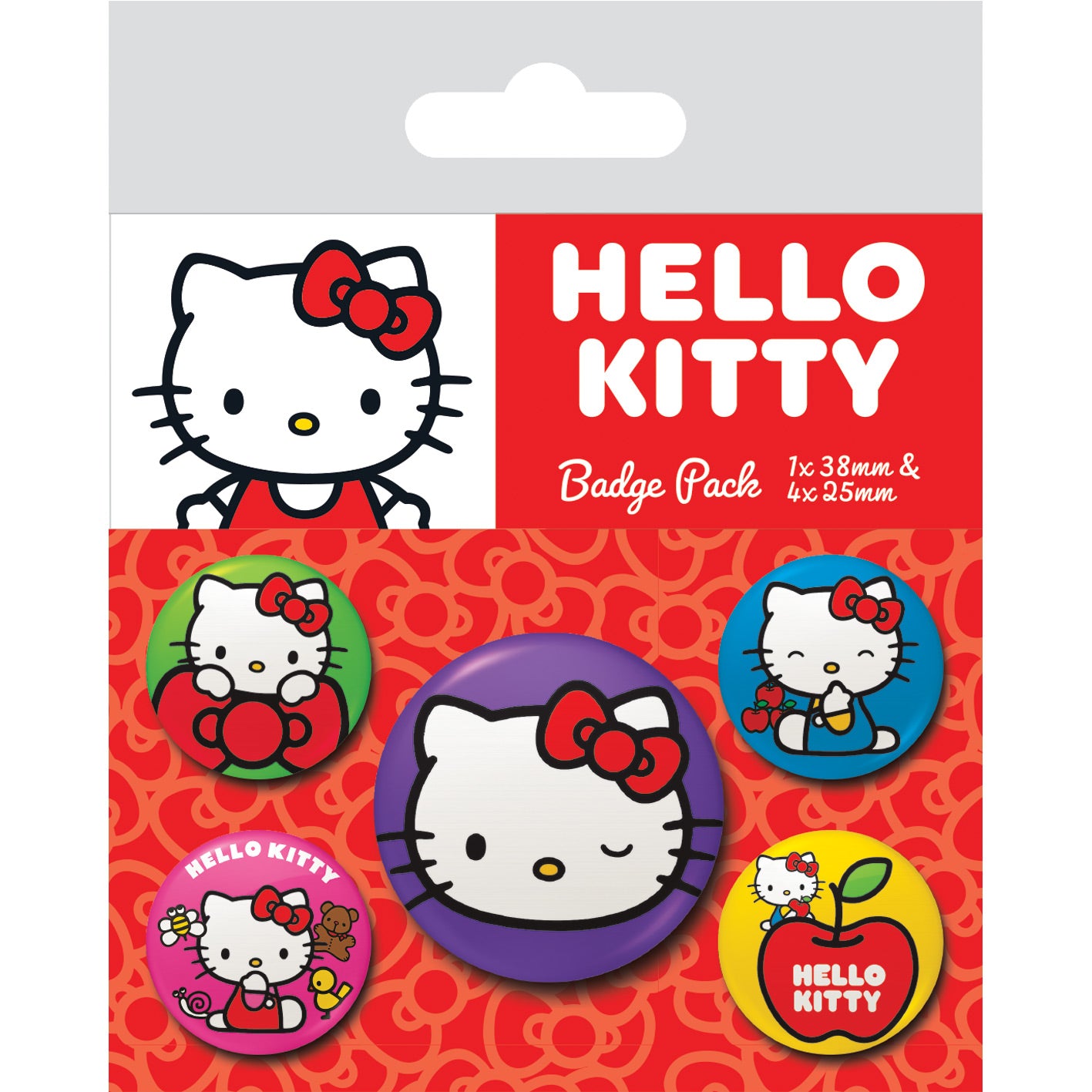 Set 5 insigne - Hello Kitty - Colorful Poses | Pyramid International