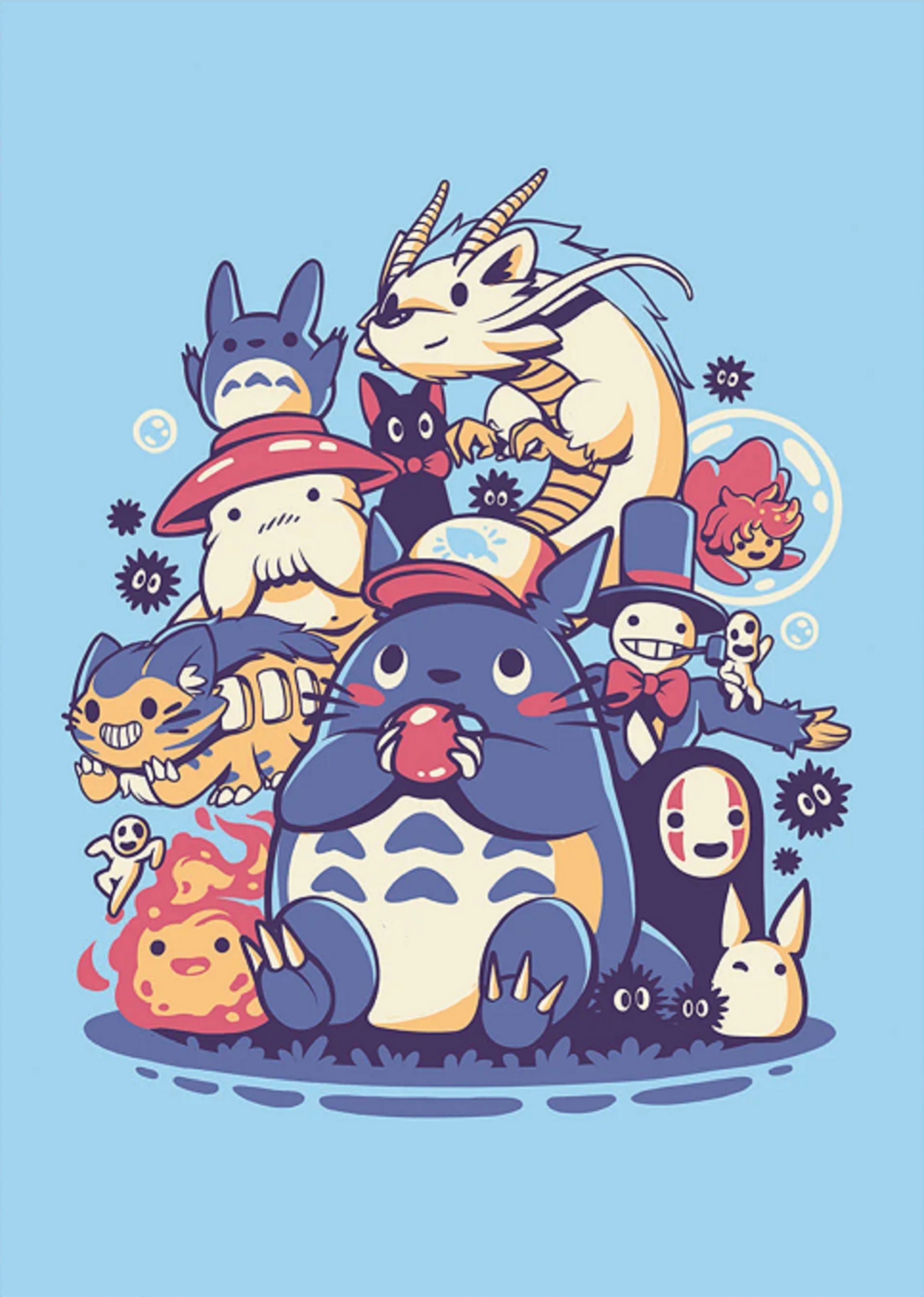 Carte postala - Studio Ghibli - Creatures Spirits And Friends | Pyramid International