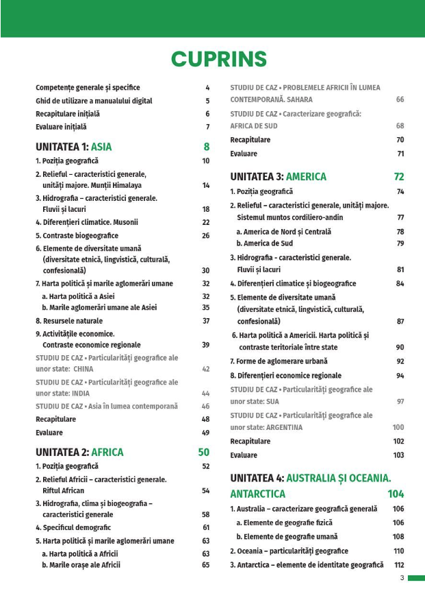 Manual - Geografie, clasa a VII-a | Cristina Moldovan