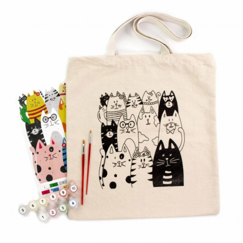 Set creativ - Eco Bag - Pisici | Rosa Talent