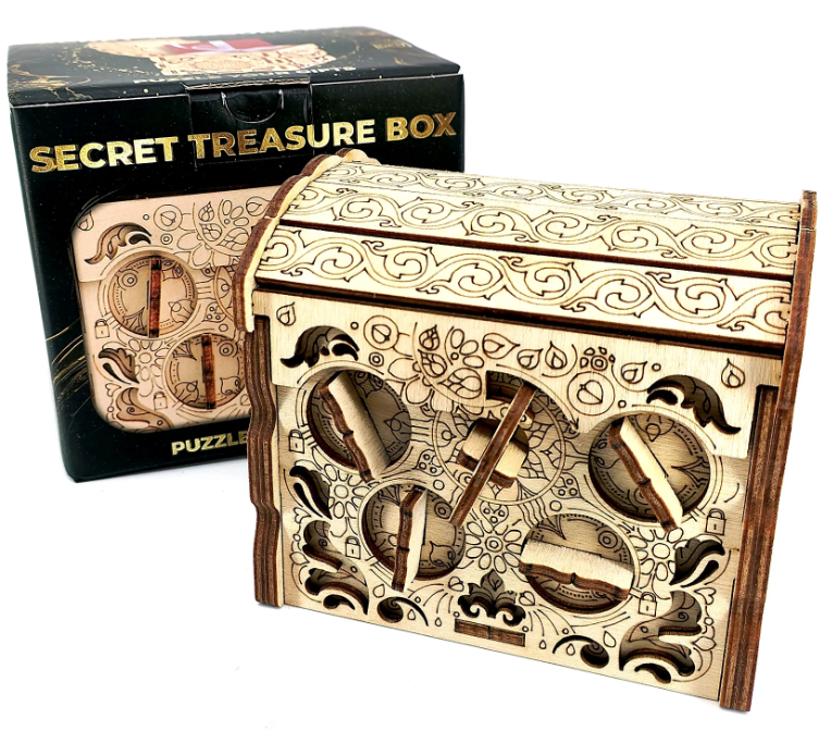 Puzzle 3D, 215 piese - Secret Treasure Box | Escape Welt - 1 | YEO