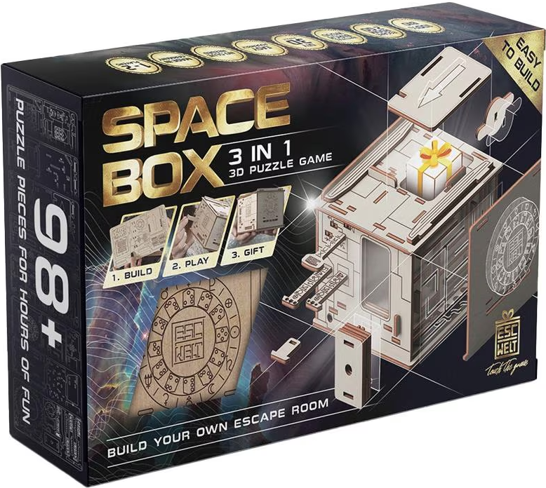 Puzzle 3D, 98 piese - Space Box | Escape Welt - 5 | YEO