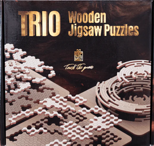 Puzzle din lemn, 173 piese - Trio Wooden | Escape Welt - 4