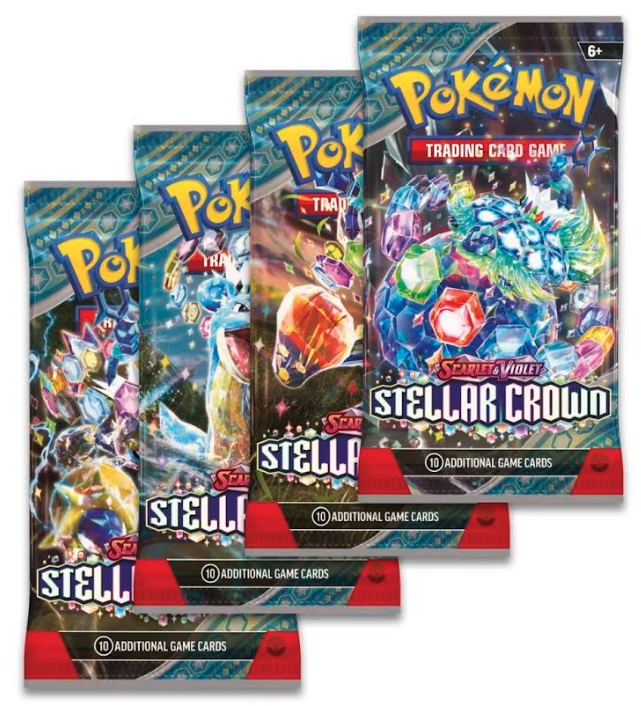 Pokemon TCG - Scarlet & Violet: Stellar Crown Booster Pack - Mai multe modele | The Pokemon Company