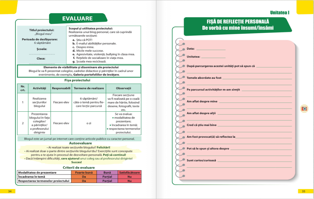 Consiliere si dezvoltare personala - Manual pentru clasa a VII-a | Radu Madalina - 6 | YEO