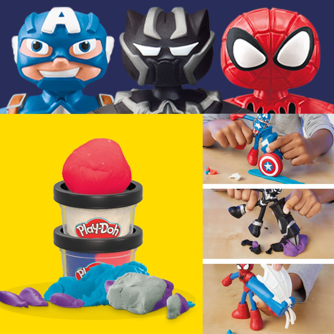 Set joaca cu accesorii - Marvel - 3 Eroi in actiune | Hasbro - 3 | YEO