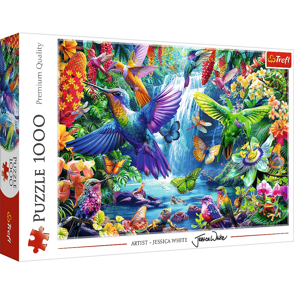 Puzzle 1000 de piese - Colibri Tropicali | Trefl - 1