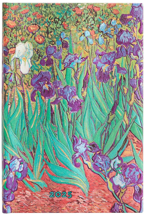 Agenda 2025 - Van Gogh\'s Irises - Van Gogh’s Irises - Mini, Verso, Hardcover | Paperblanks - 4 | YEO