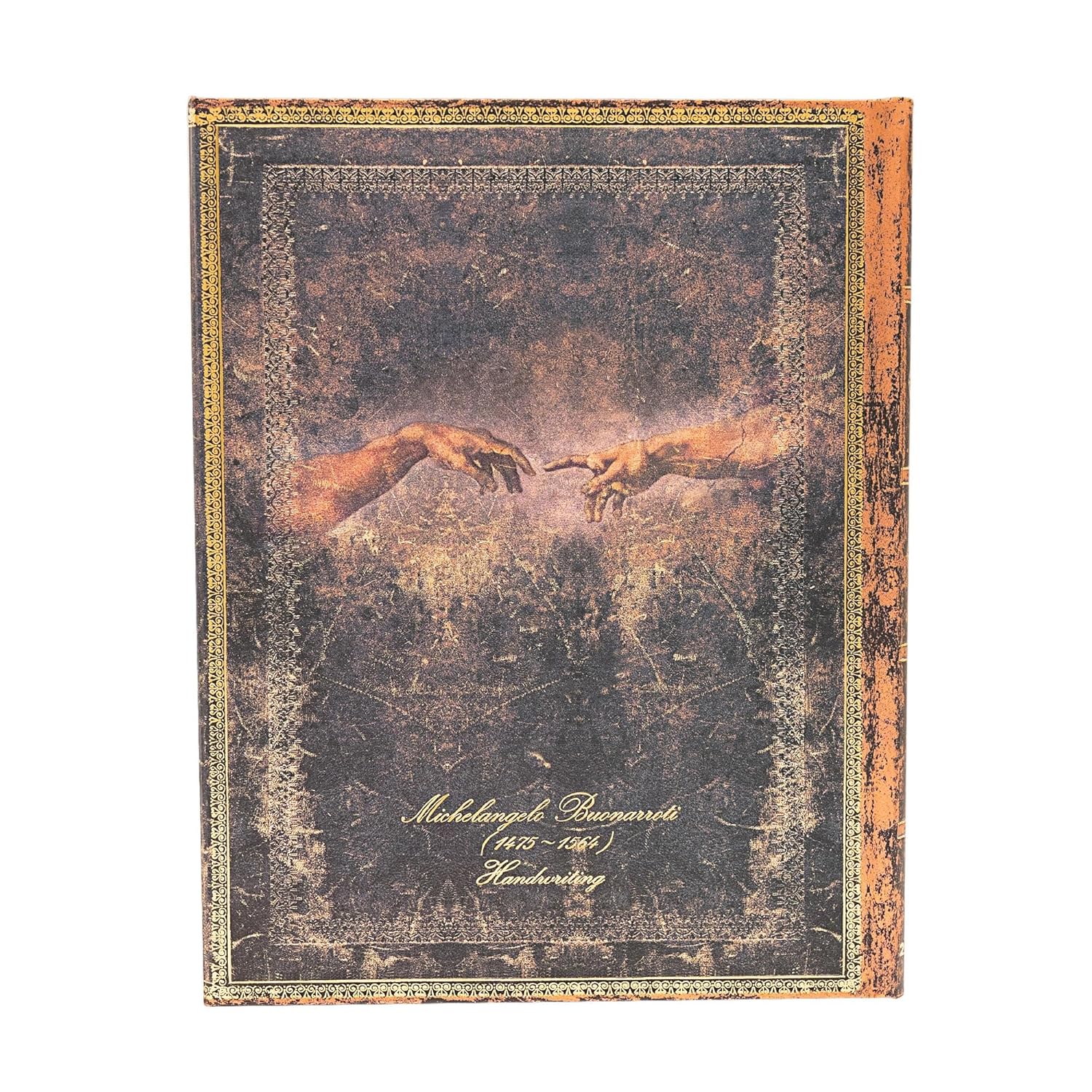 Agenda 2025 - Michelangelo, Handwriting - Embellished Manuscripts Collection - Ultra, Vertical, Hardcover, Wrap | Paperblanks