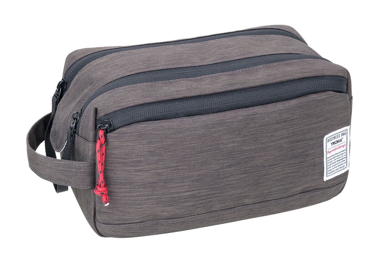 Geanta pentru cosmetice - Business Washbag - Gri | Troika - 3 | YEO