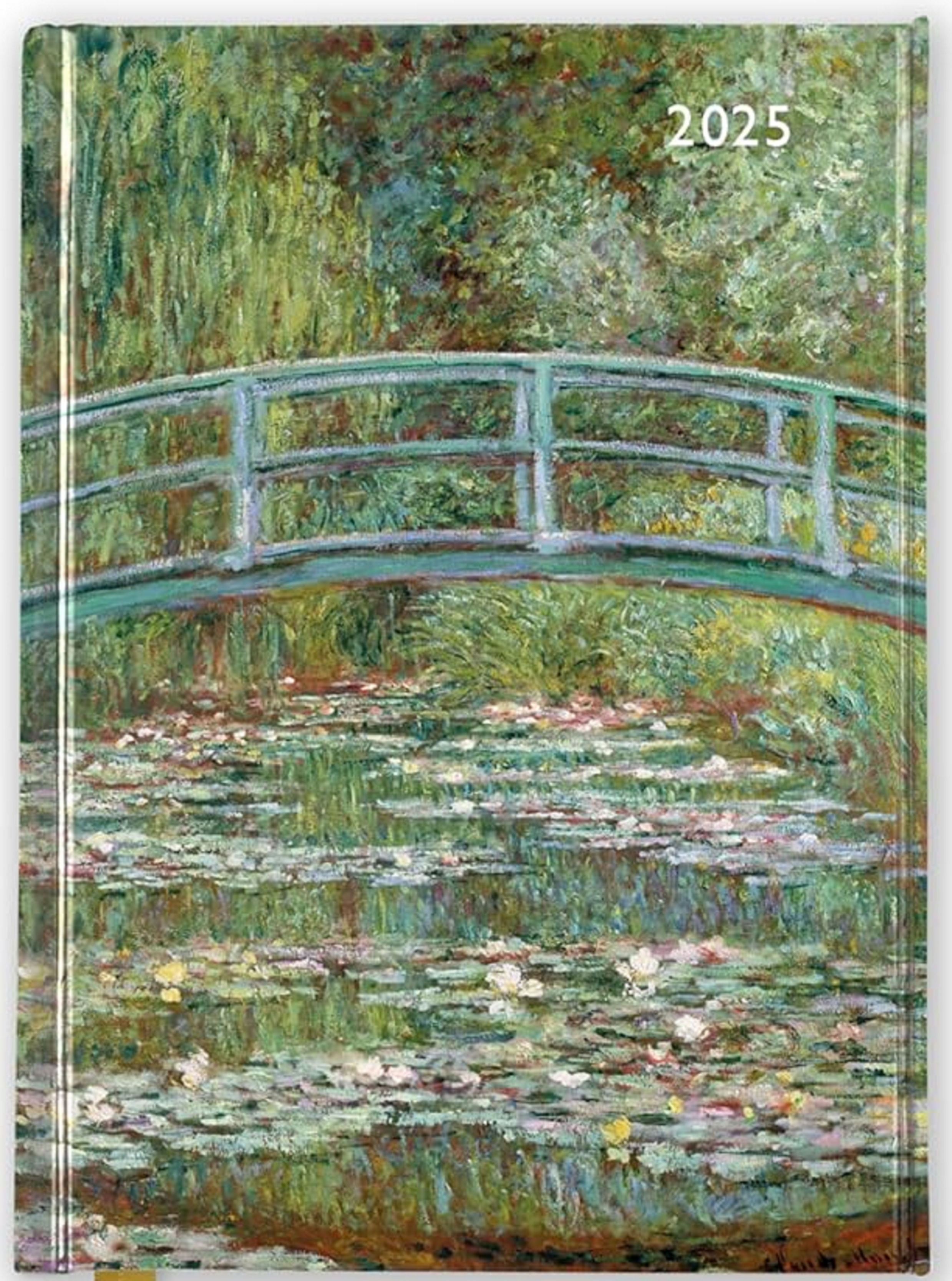 Agenda 2025 - Claude Monet - Bridge over a Pond of Water | Flame Tree Publishing - 4 | YEO