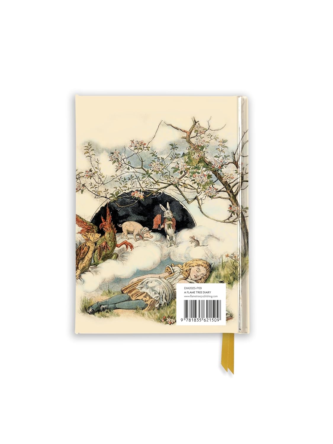 Agenda 2025 - Alice in Wonderland - Alice Asleep | Flame Tree Calendars - 3 | YEO