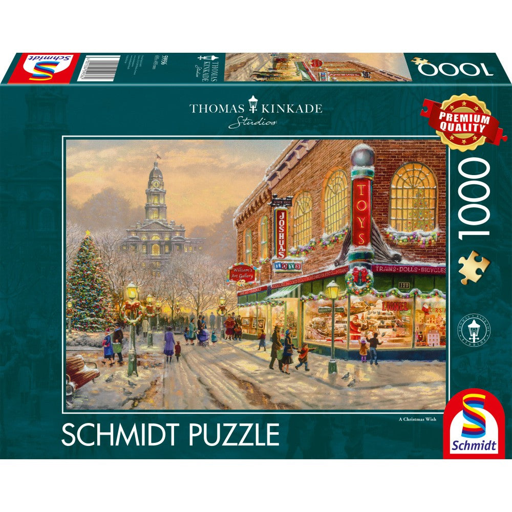 Puzzle 1000 de piese - Thomas Kinkade Studio: Un vis de Craciun | Schmidt - 1 | YEO