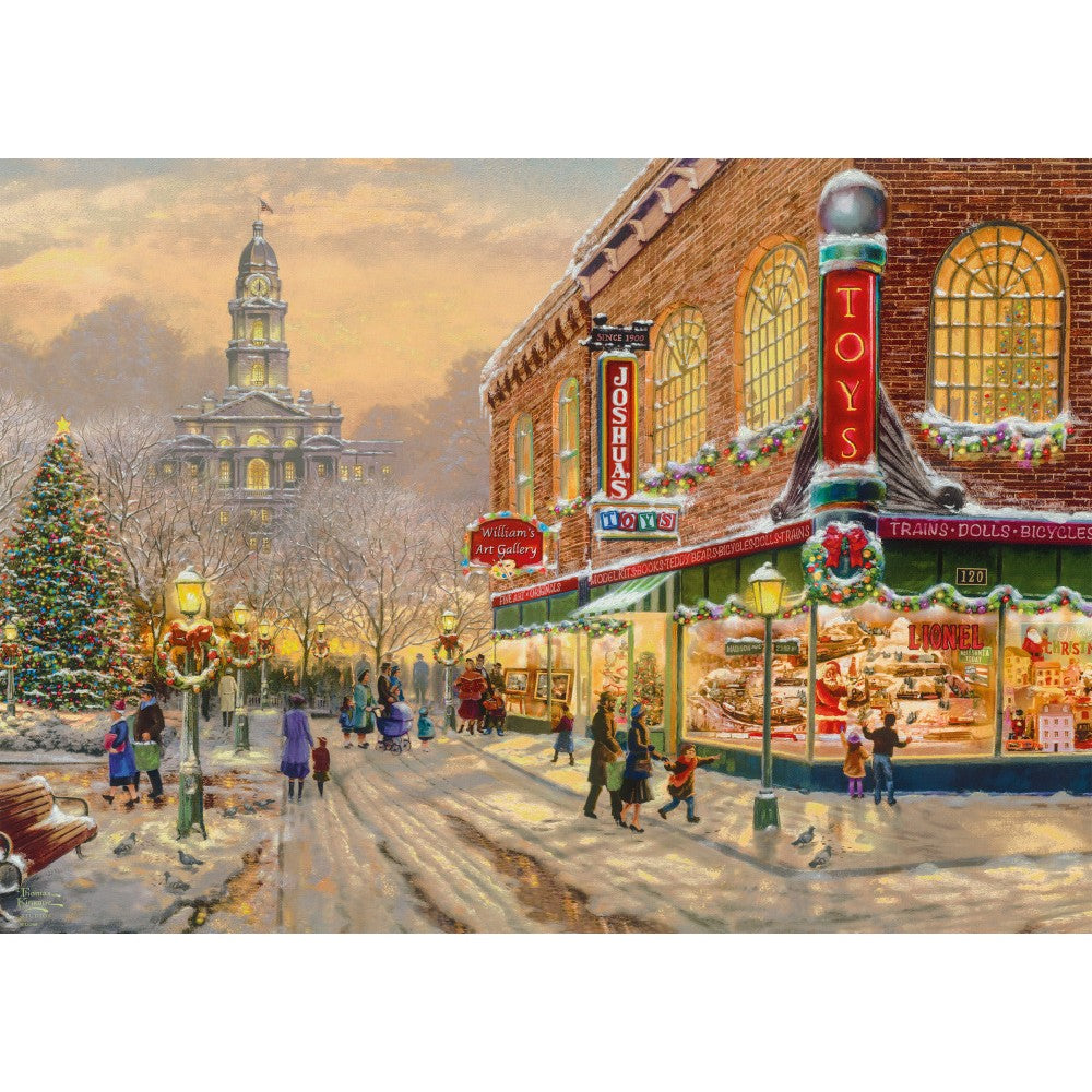 Puzzle 1000 de piese - Thomas Kinkade Studio: Un vis de Craciun | Schmidt