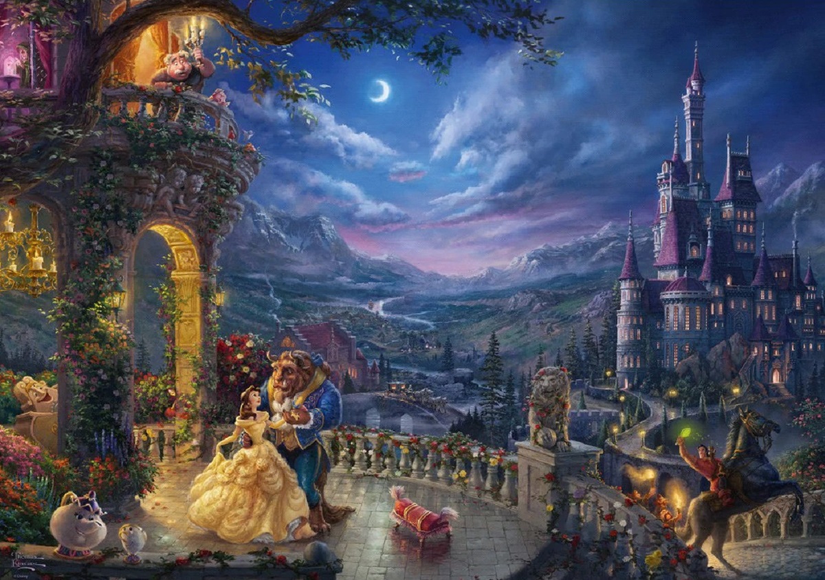 Puzzle 1000 piese - Disney - The Beauty & the Beast - Dancing Moonlight | Schmidt