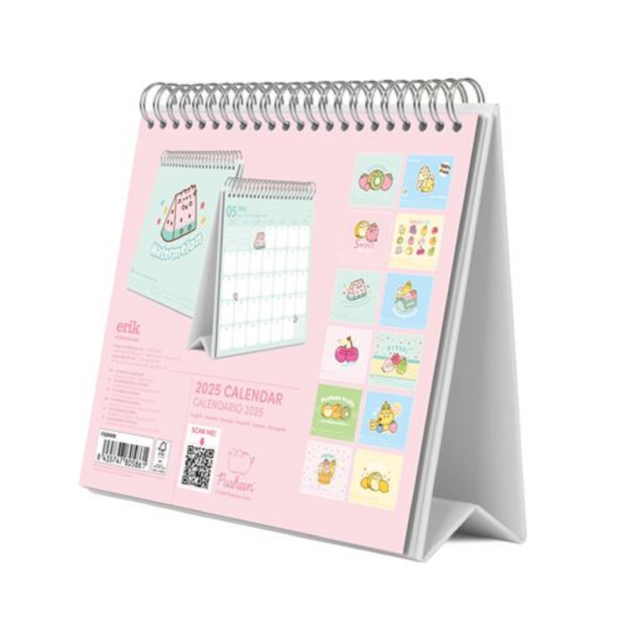 Calendar de birou 2025 - Pusheen - Pusheen Fruits | Grupo Erik - 2 | YEO