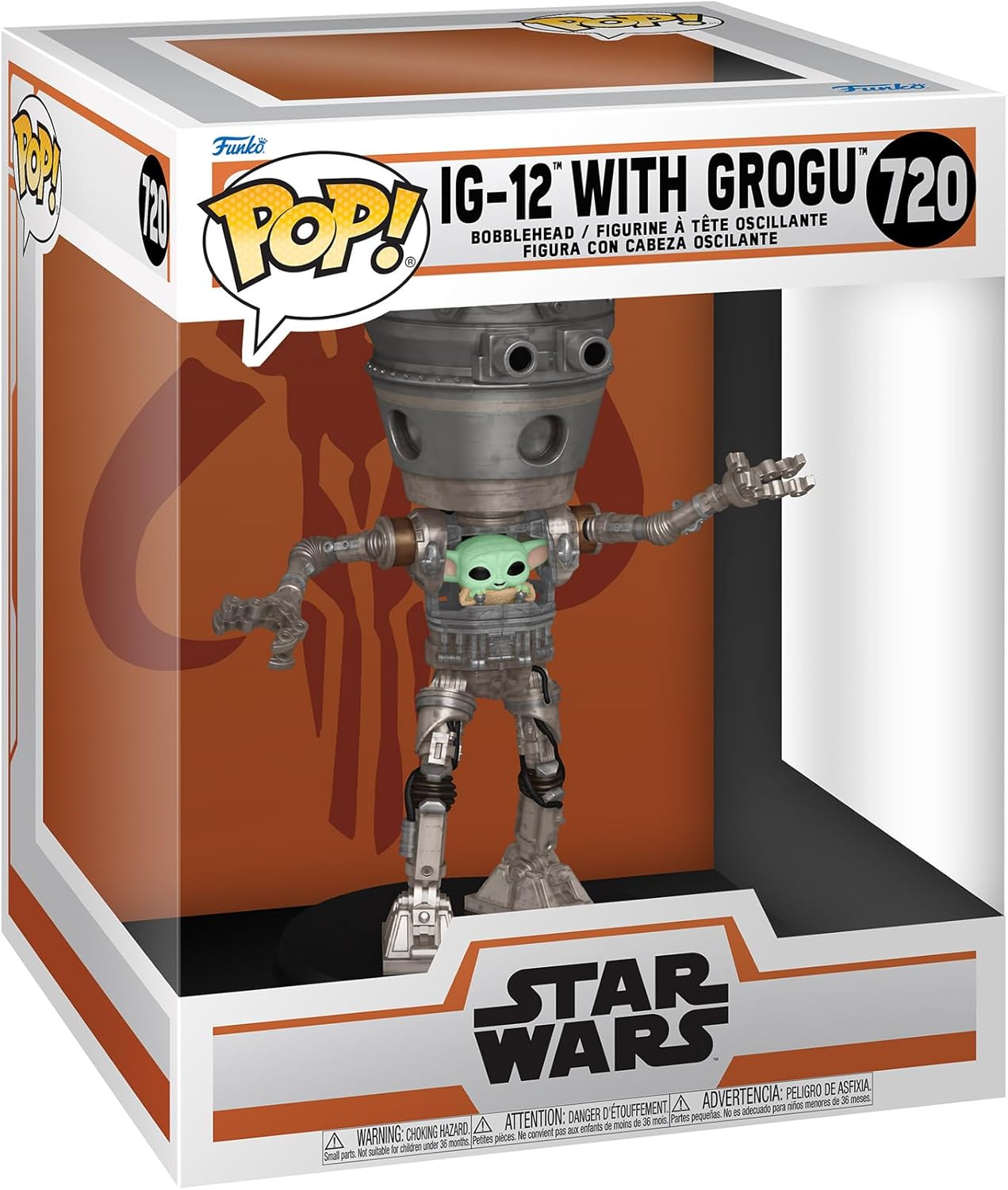 Figurina - Pop! Deluxe Star Wars: The Mandalorian: IG-12 with Grogu | Funko - 1 | YEO