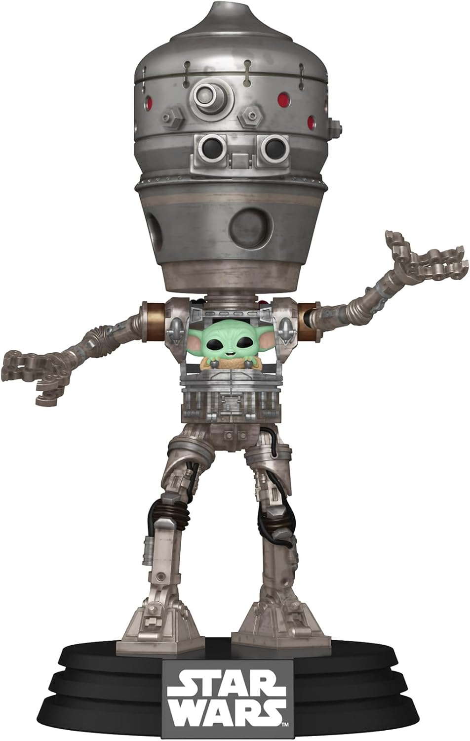 Figurina - Pop! Deluxe Star Wars: The Mandalorian: IG-12 with Grogu | Funko