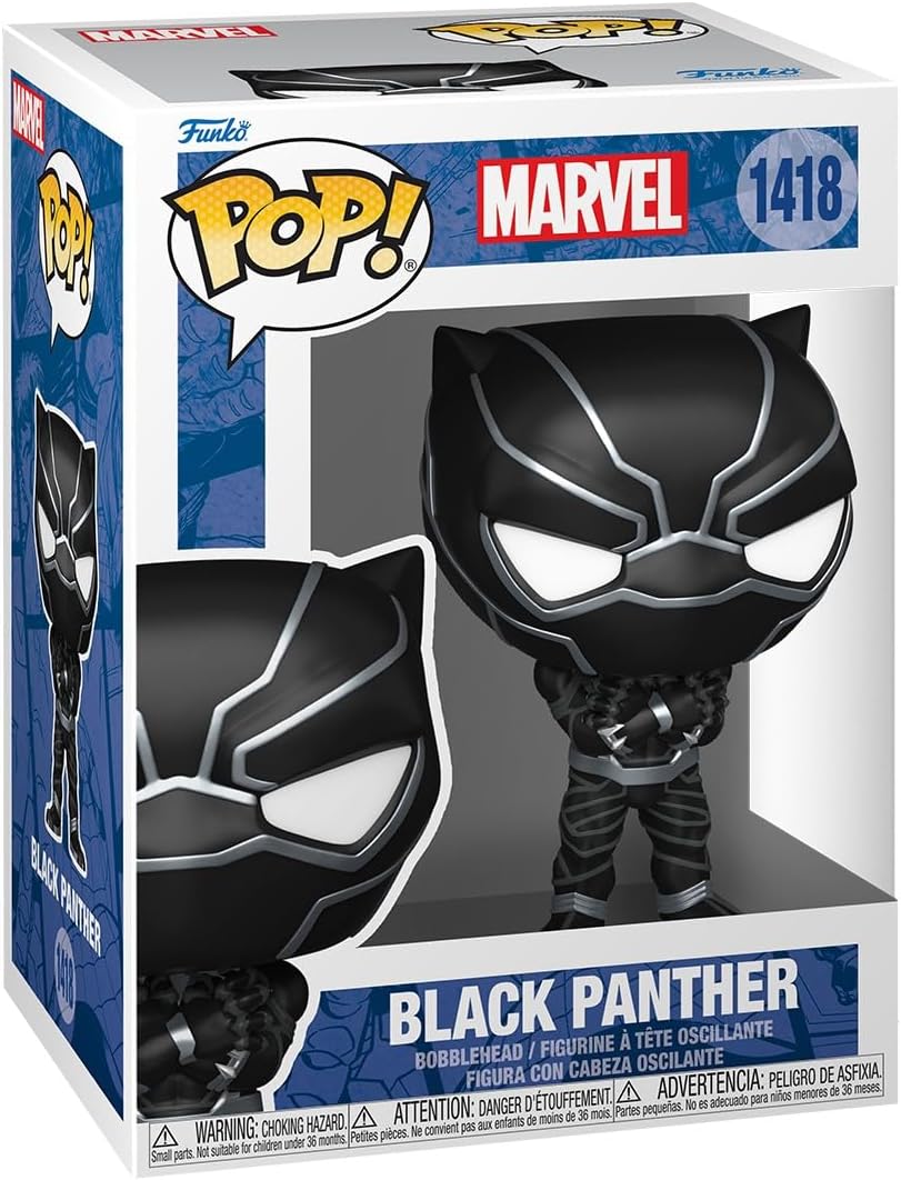 Figurina - Pop! Marvel - Black Panter (Bobblehead) | Funko - 3 | YEO