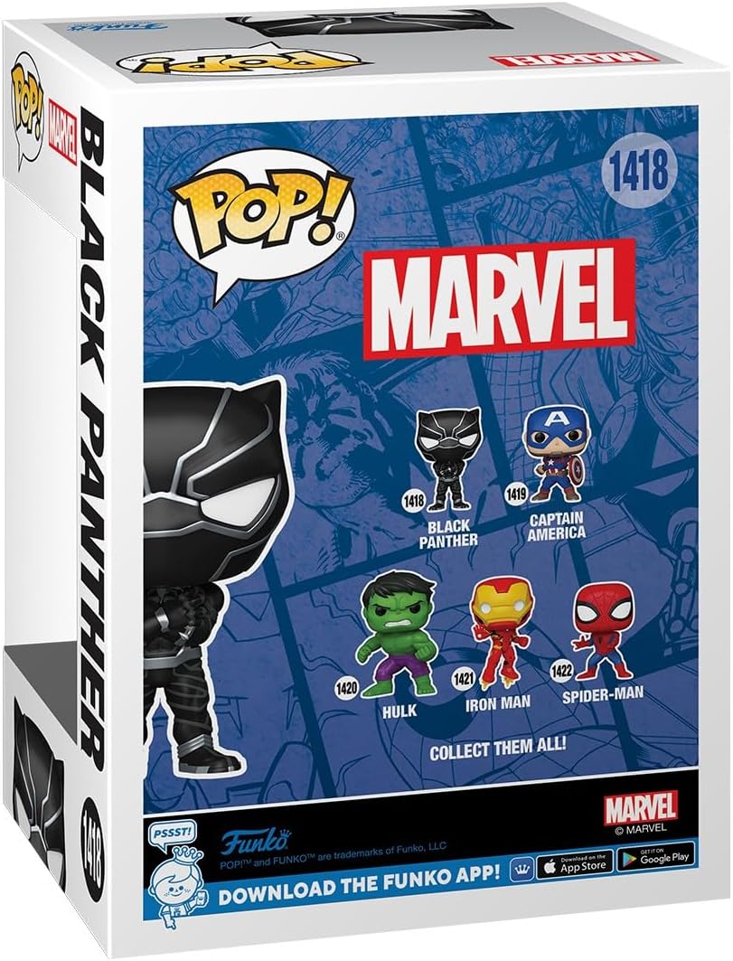 Figurina - Pop! Marvel - Black Panter (Bobblehead) | Funko - 1 | YEO