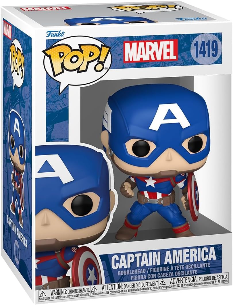 Figurina - Pop! Marvel - Captain America | Funko - 3 | YEO