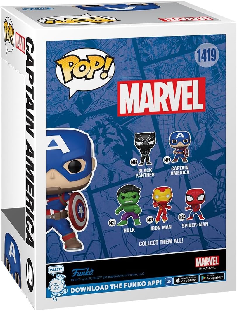 Figurina - Pop! Marvel - Captain America | Funko - 1 | YEO