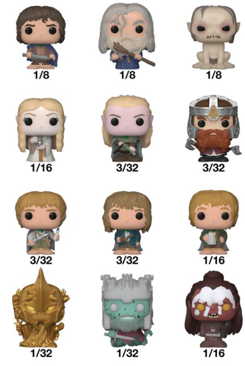 Set 32 Figurine - Pop! Bitty - The Lord of the Rings | Funko