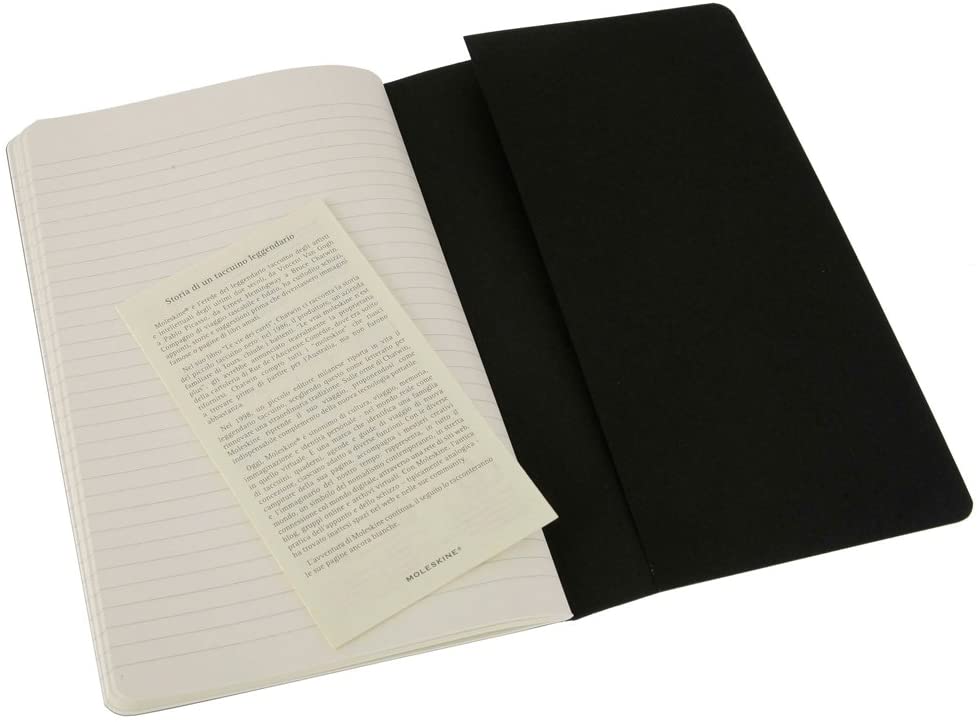 Set 3 caiete - Moleskine Cahier - Large, Ruled - Black | Moleskine - 7 | YEO